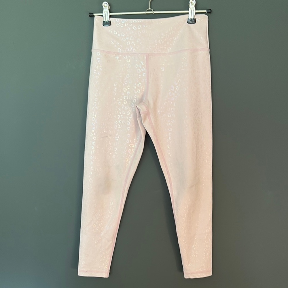 ZYIA girls 8-9 Pink Leggings - little stain